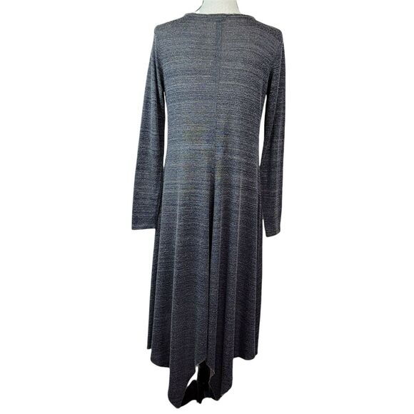 Gilded Intent Cardigan Sweater Womens Sz S‎ Gray Duster Longline Asymmetrical - Picture 5 of 9